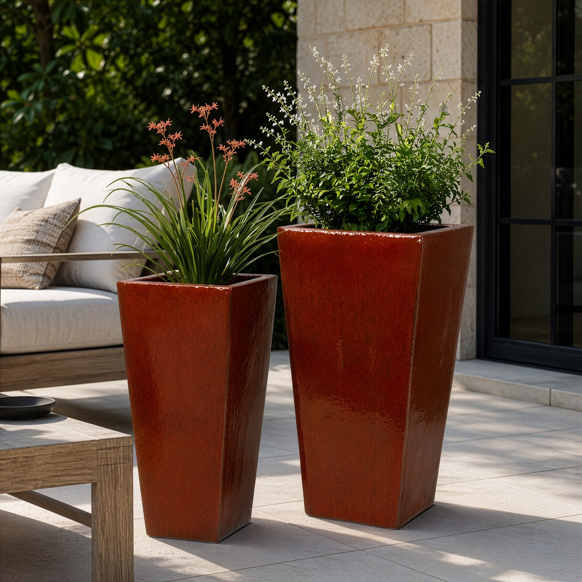 Malibu Square in Sunset styled in an outdoor setting