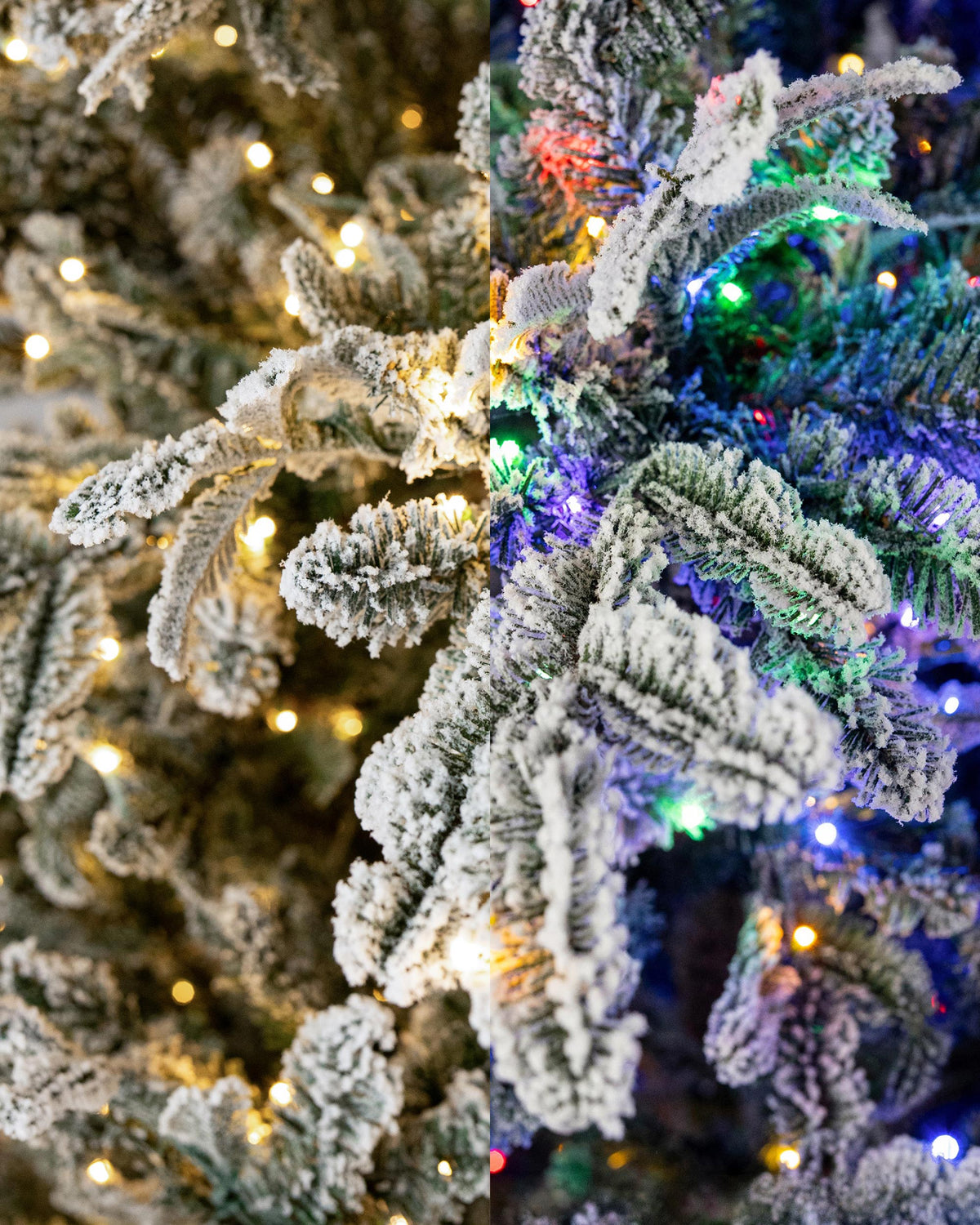 Frosted North Star Deluxe Fir Christmas Tree, Multi-Color