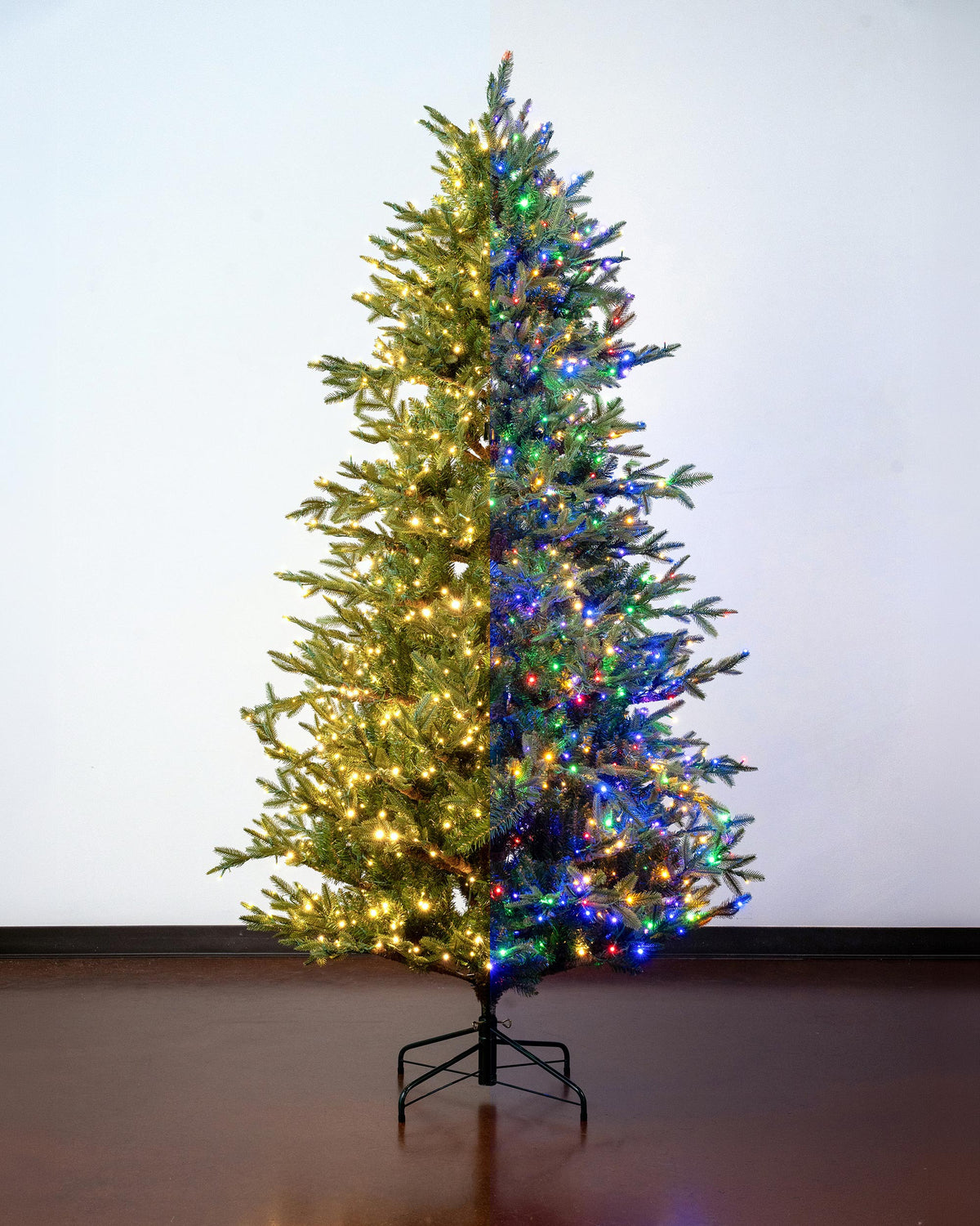 Shenandoah Deluxe Fir Slim Christmas Tree, Multi-Color
