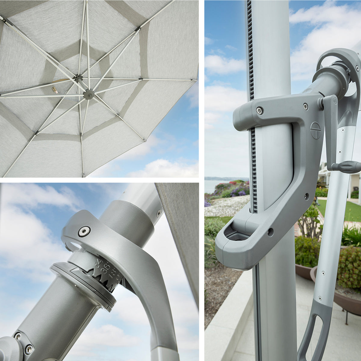 11.5' AKZ Plus Square Cantilever Umbrella