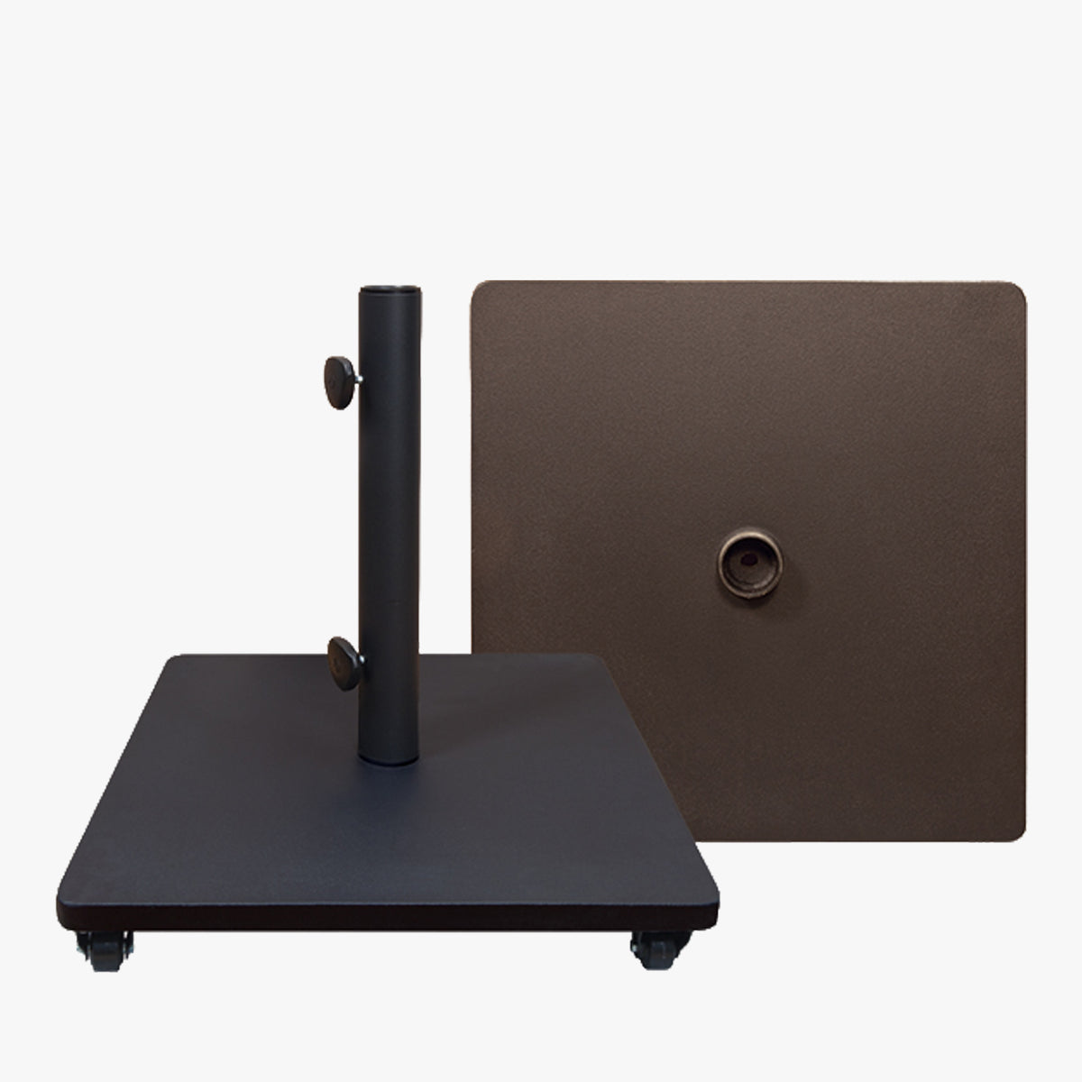 120 lb Steel Umbrella Base with Casters