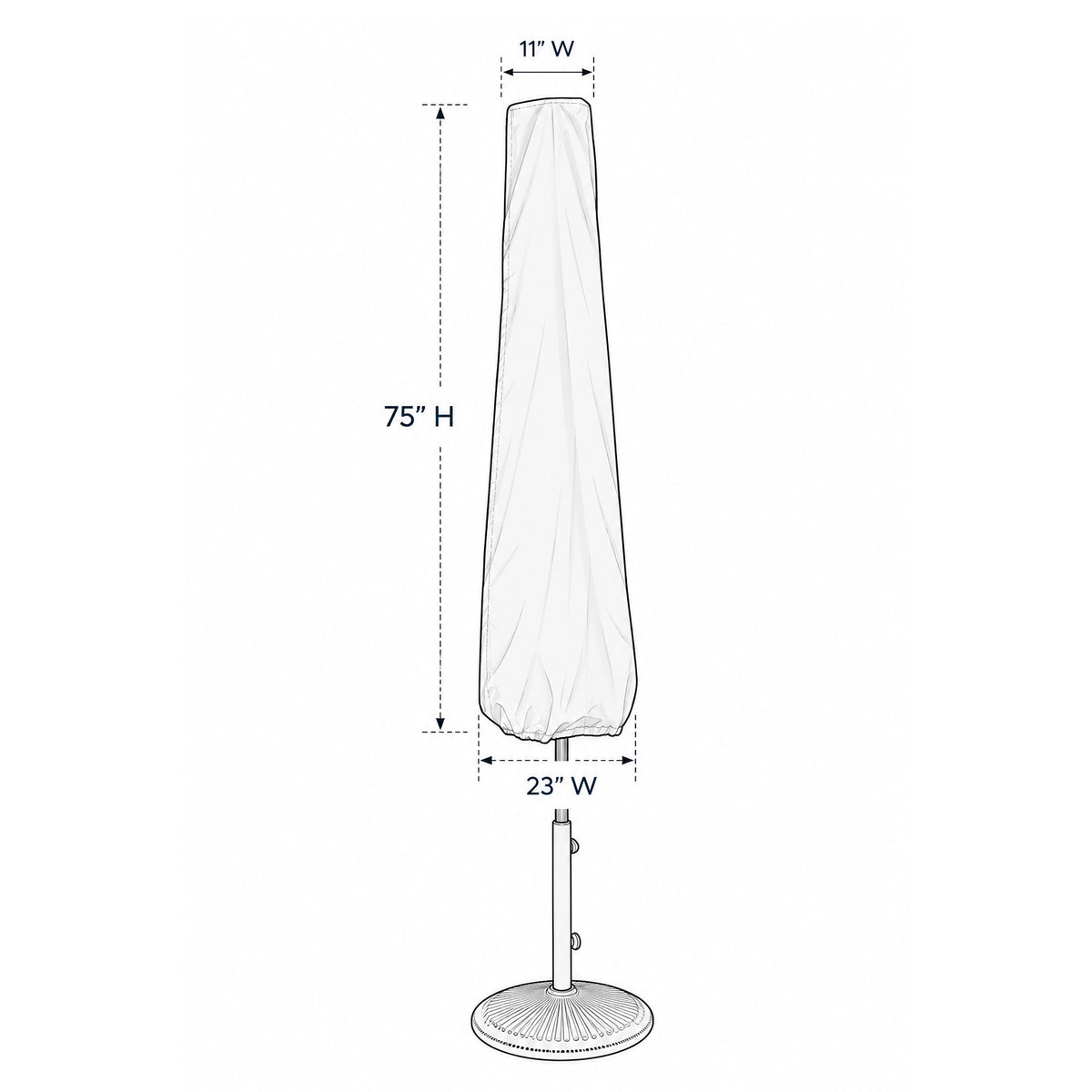 Large Market Umbrella Protective Cover