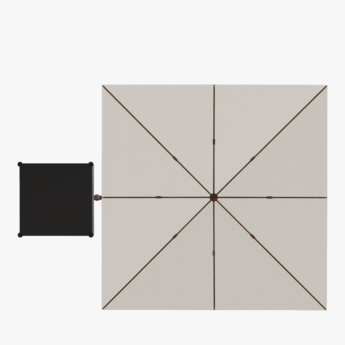 11.5' AKZ Plus Square Cantilever Umbrella
