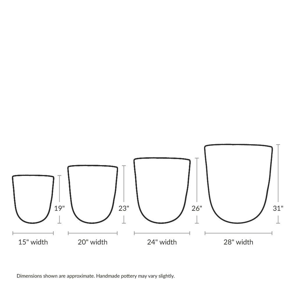 Tall Vestro shown to scale across its sizes