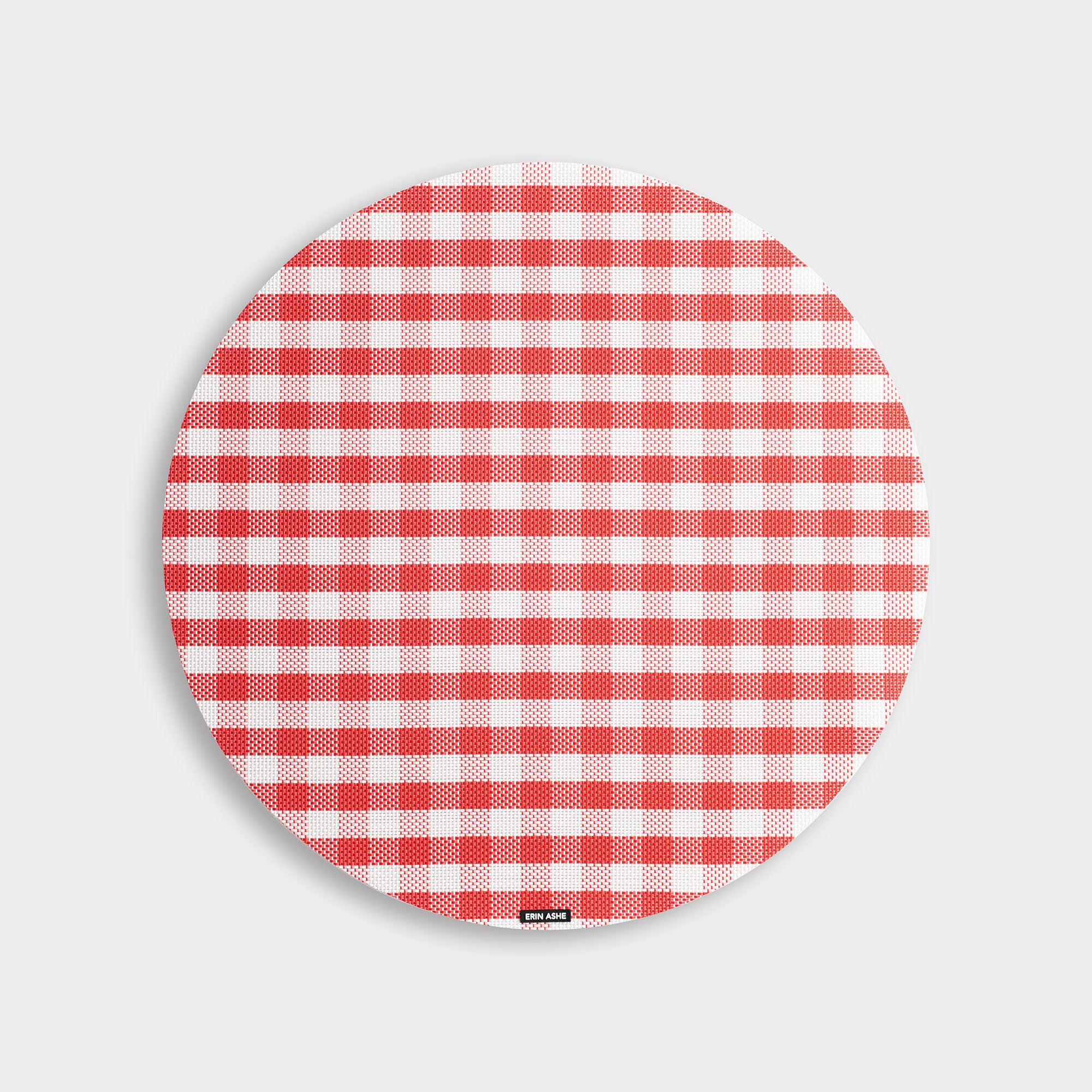 Red Picnic Check Woven Vinyl Placemats