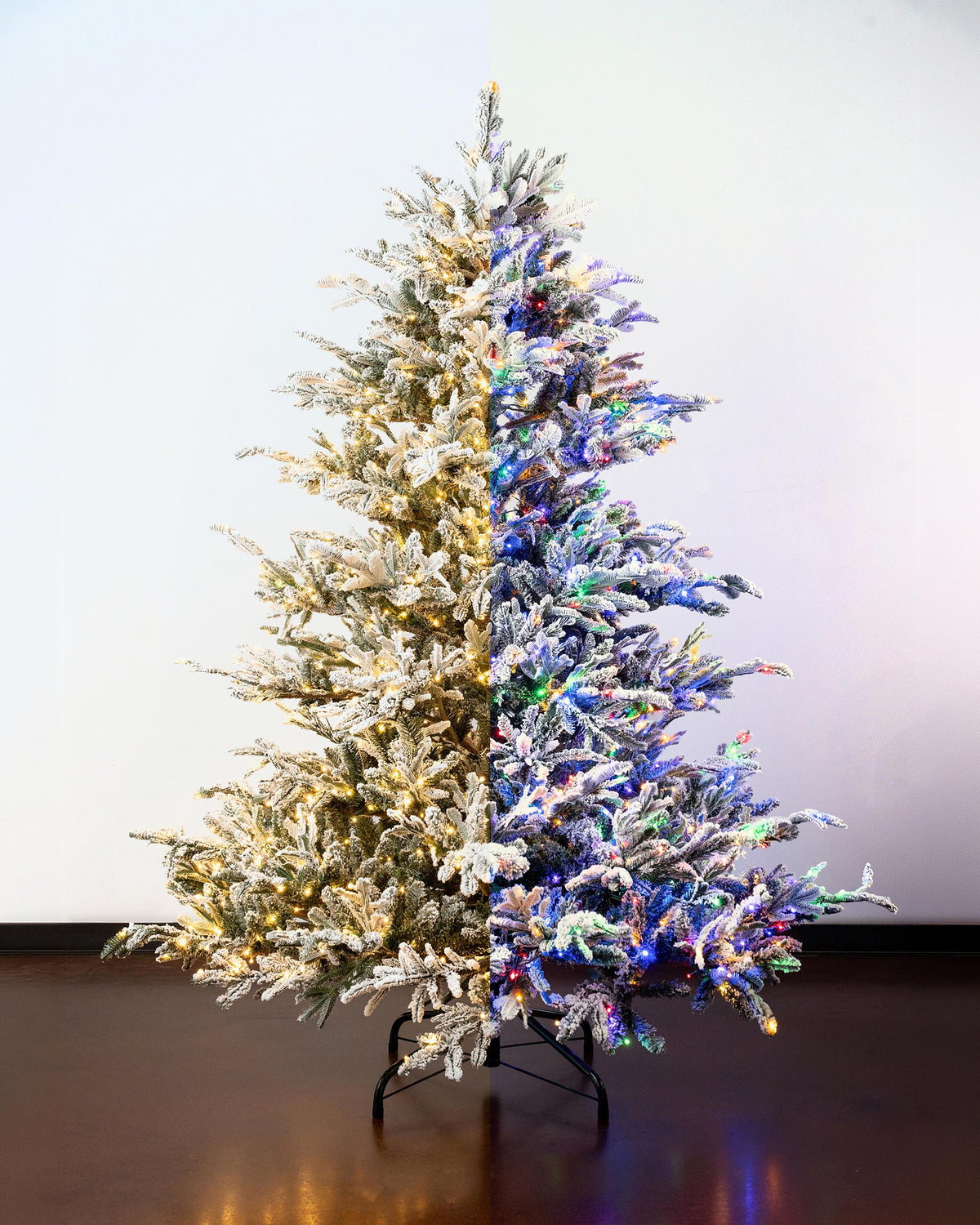 Frosted North Star Deluxe Fir Christmas Tree, Multi-Color