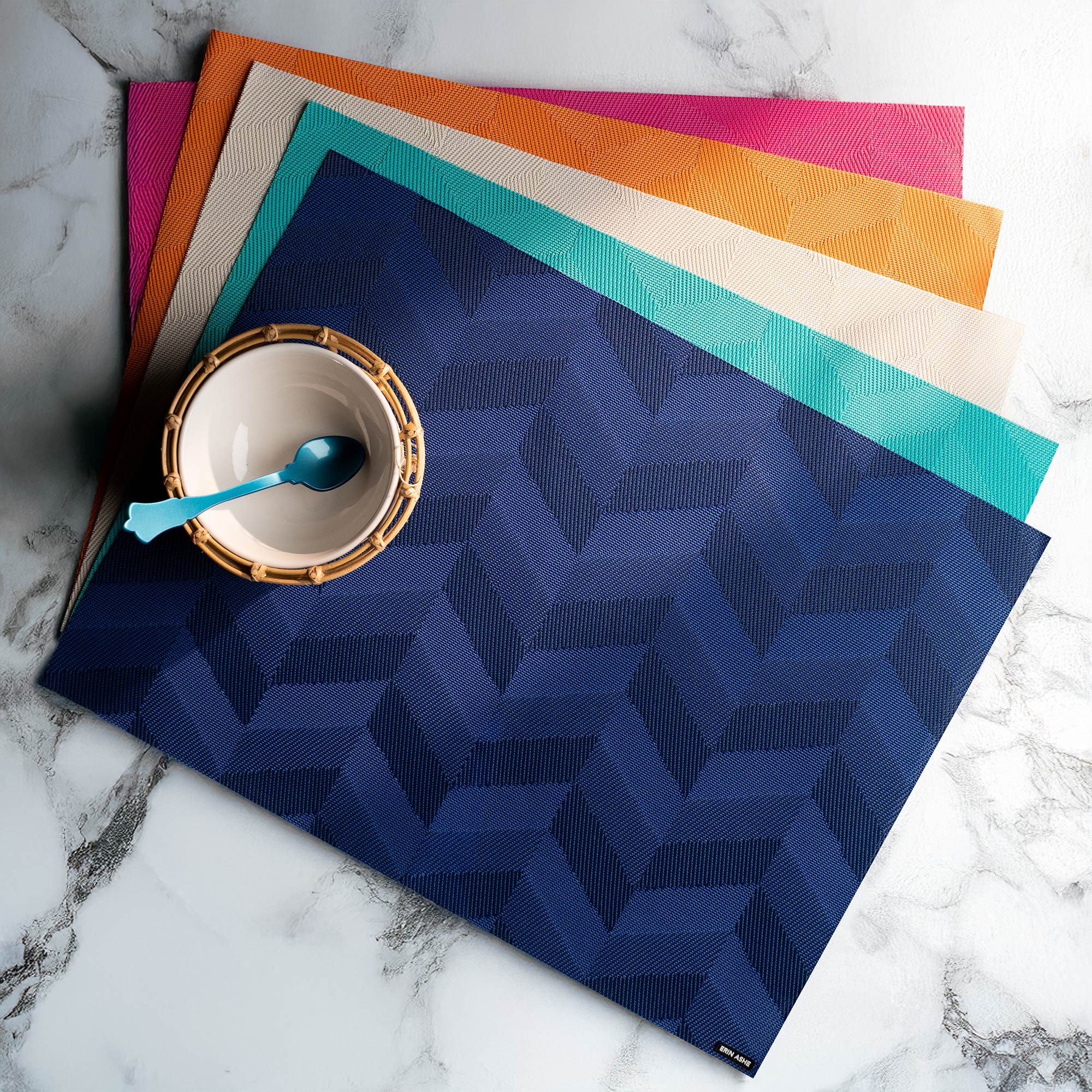 Chevron Woven Vinyl Placemats