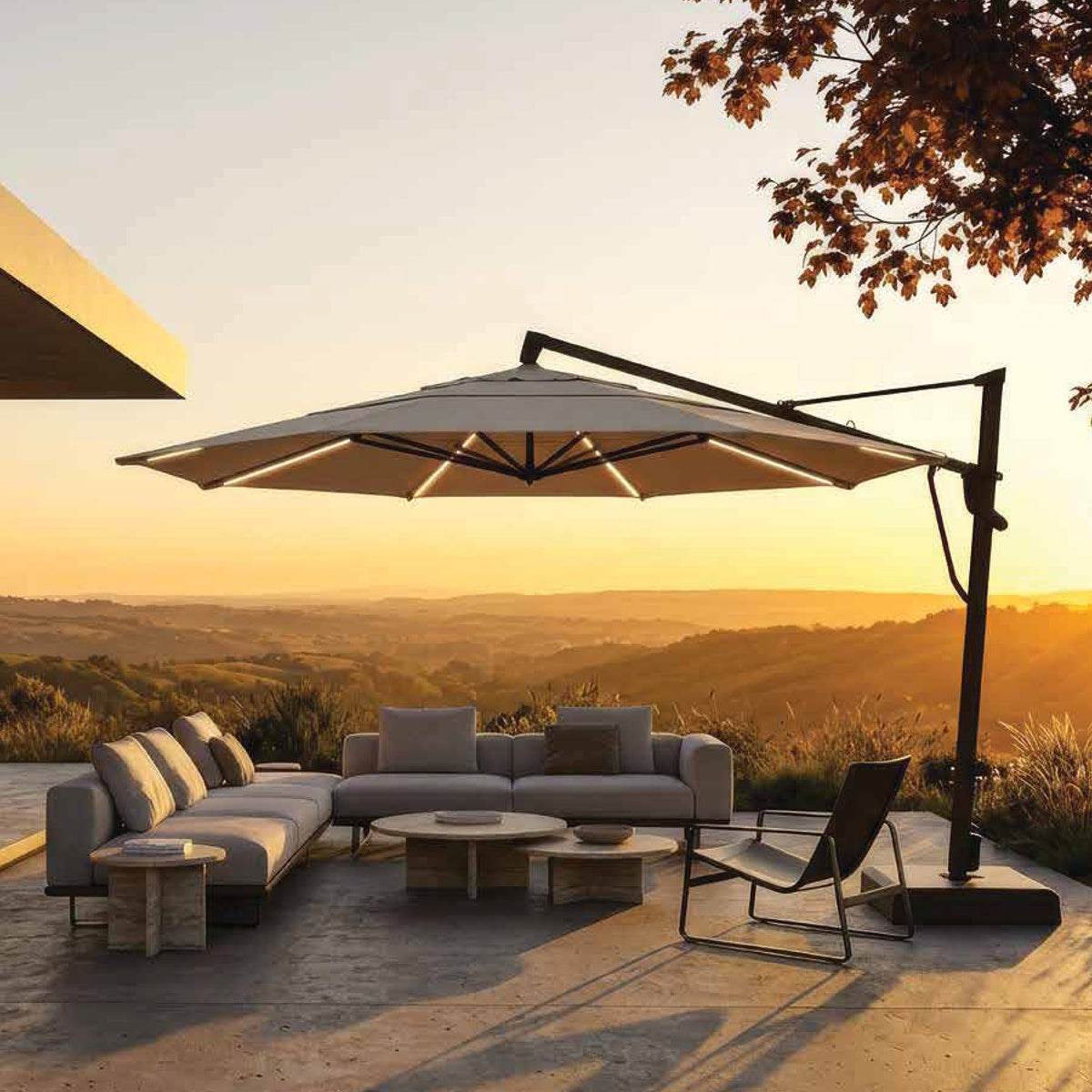 13' Starlux AKZ Plus Cantilever Umbrella