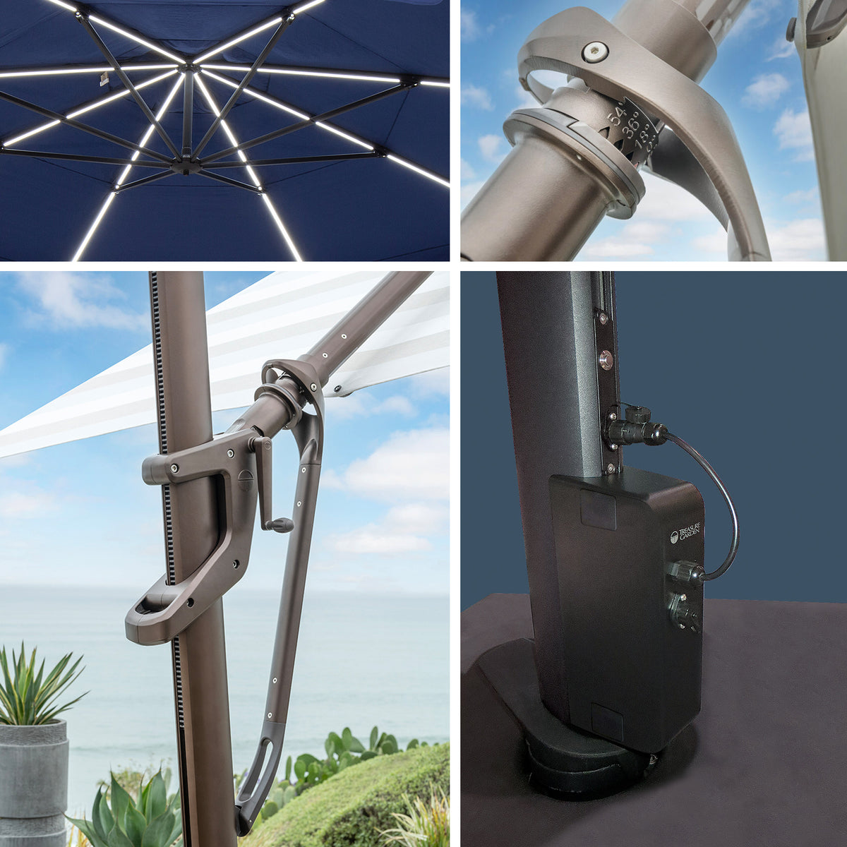 13' Starlux AKZ Plus Cantilever Umbrella