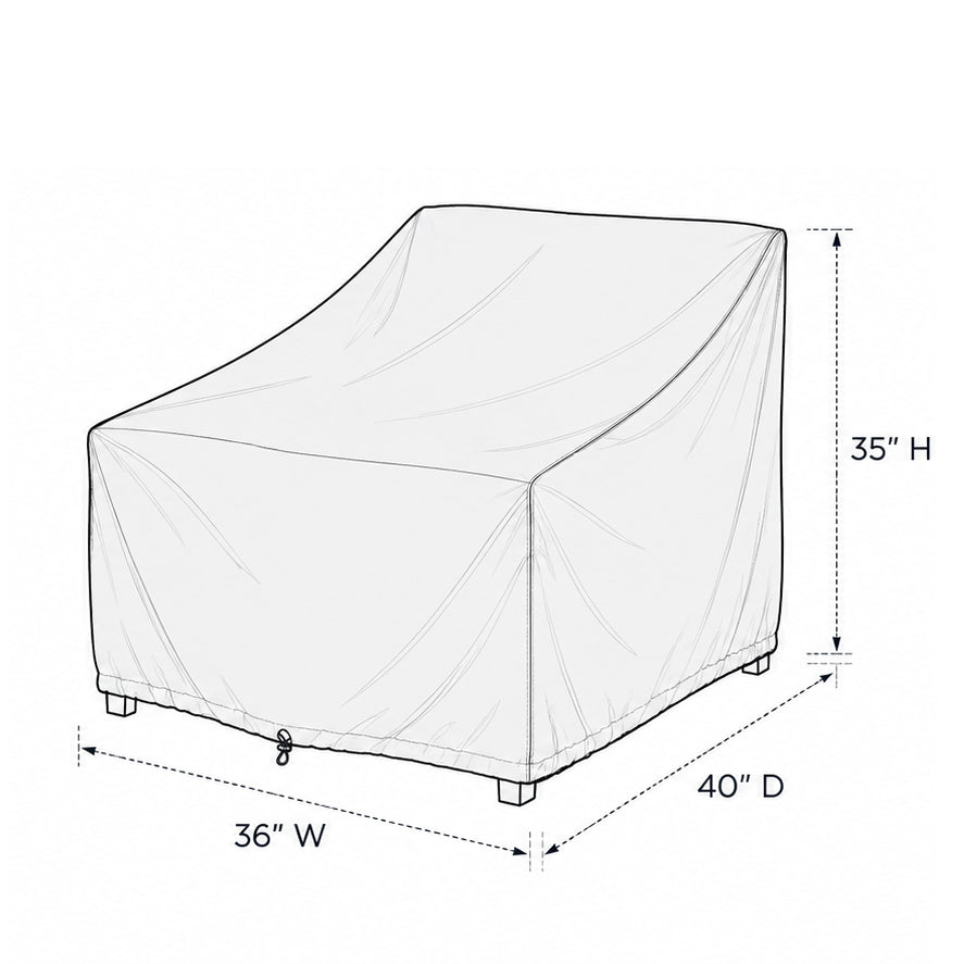Large Lounge Chair Protective Cover